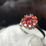 Natural Garnet Faceted Plum Transit Ring – Everyday Gifts — 5