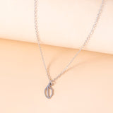 Creative Lips Pendant Necklace Silver Stainless – Jewelry Gift Ideas — 3