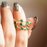 Ins Light Luxury Style S925 Sterling Silver Green – Stylish Gifts — 3