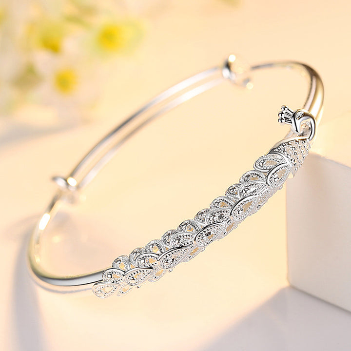 Embossed Copper And Silver Plated Bracelet – Jewelry Gift Ideas — 1