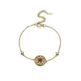 Vintage Disc Natural Ruby Bracelet – Jewelry Gift Ideas — 3