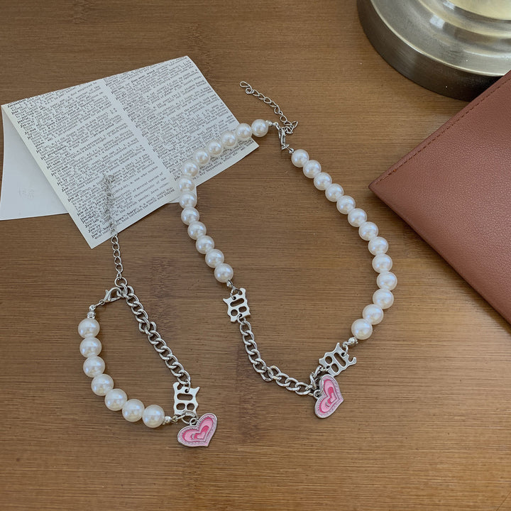 Love Pearl Chain Necklace Bracelet Jewelry – Jewelry Gift Ideas — 1