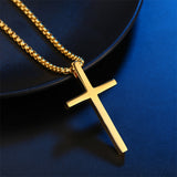 Smooth Simple Titanium Cross Pendant Male – Jewelry Gift Ideas — 2