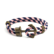 Navy Ship Anchor Bracelet Handmade Couple Hands Men's – Stylish Gifts — 3