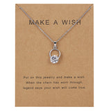 Dolphin Natural Stone Paper Card Necklace – Jewelry Gift Ideas — 10