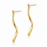 Irregular Line Design Personalized Ear Studs – Everyday Gifts — 7