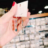 Earring Colored Diamond-encrusted Geometric – Jewelry Gift Ideas — 3