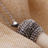 Statement Resin Horn And Diamond Pendant Necklace – Jewelry Gift Ideas — 2