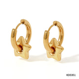 XINGX Earrings Stainless Steel Glossy Earrings – Practical Gifts — 19