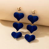 Earrings Personality Exaggerated Red Heart Long – Stylish Gifts — 5