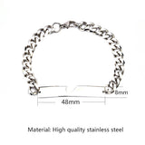 Stainless Steel Hangtag Couple Bracelet – Jewelry Gift Ideas — 3