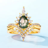 Women's Fashionable All-match S925 Silver Green Moss – Gifts for Her — 3