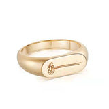Ins Wind Ring Titanium Steel Gold-plated Flower – Unique Gift Ideas — 4