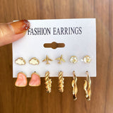 Aircraft Baiyun Earring Set 6-piece Creative – Jewelry Gift Ideas — 3