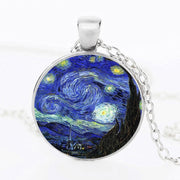 The Kiss Starry Night Sunflower Glass Necklace – Jewelry Gift Ideas — 13