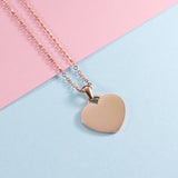 Stainless Steel Round Circle Heart Pendant – Jewelry Gift Ideas — 8