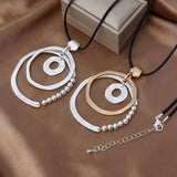 Minority Design Ring Sweater Chain Long Necklace – Jewelry Gift Ideas — 6
