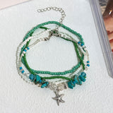 Foot Ornaments Bohemian Color Bead Starfish Shell – Stylish Gifts — 20