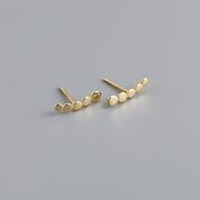 Simple Round Point S925 Sterling Silver Earrings – Useful Gifts — 2