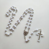 White Acrylic Fashion Cross Necklace – Jewelry Gift Ideas — 1