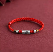 Pure Silver Twelve Zodiac Red Rope Bracelet – Jewelry Gift Ideas — 7