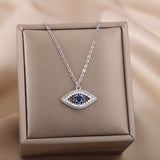 18K Gold Plated Color Zircon Blue Eyes Pendant – Jewelry Gift Ideas — 15