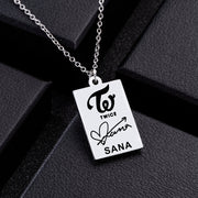 KPOP TWICE Member Signature Stainless Steel – Jewelry Gift Ideas — 1