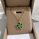 Antique Floral Titanium Steel Necklace – Jewelry Gift Ideas — 1