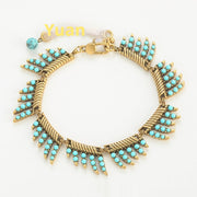 Bracelet Turquoise Vintage Distressed Colored – Jewelry Gift Ideas — 19
