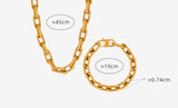 Thick Chain Necklace Bracelet Cuban Link Chain – Jewelry Gift Ideas — 13