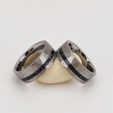 Fashion Flat Steel Tungsten Gold Ring – Stylish Gifts — 7