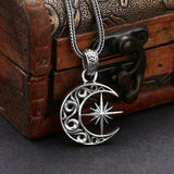 925 Sterling Silver Moon Asterism Necklace – Jewelry Gift Ideas — 9