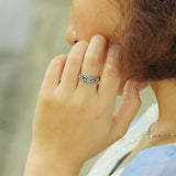 Vintage Thai Silver Black Rose Ring – Gift Ideas — 4