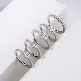 26 English Alphabet Zircon Ring Letters – Stylish Gifts — 5