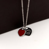 Doppel Herz Necklace Oil Dripping Rose Gold – Jewelry Gift Ideas — 13