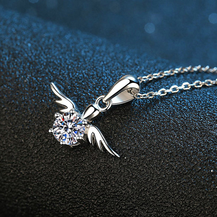 Angel Wings Moissanite Necklace For Women – Jewelry Gift Ideas — 1