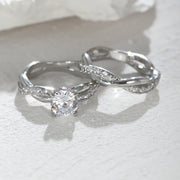 Women's Fashion Four-claw Twist Drill Ring Set – Stylish Gifts — 5