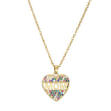 Mothers Day Gift Peach Heart MOM Pendant Necklace – Jewelry Gift Ideas — 4