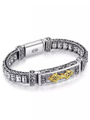 Sterling Silver S925 Six-word Mantra Vajra – Jewelry Gift Ideas — 9