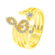 Women's Personalized Fashion Note Ring – Stylish Gifts — 2