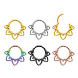 Stainless Steel Casting Flower Nose Ring – Birthday Gifts — 4