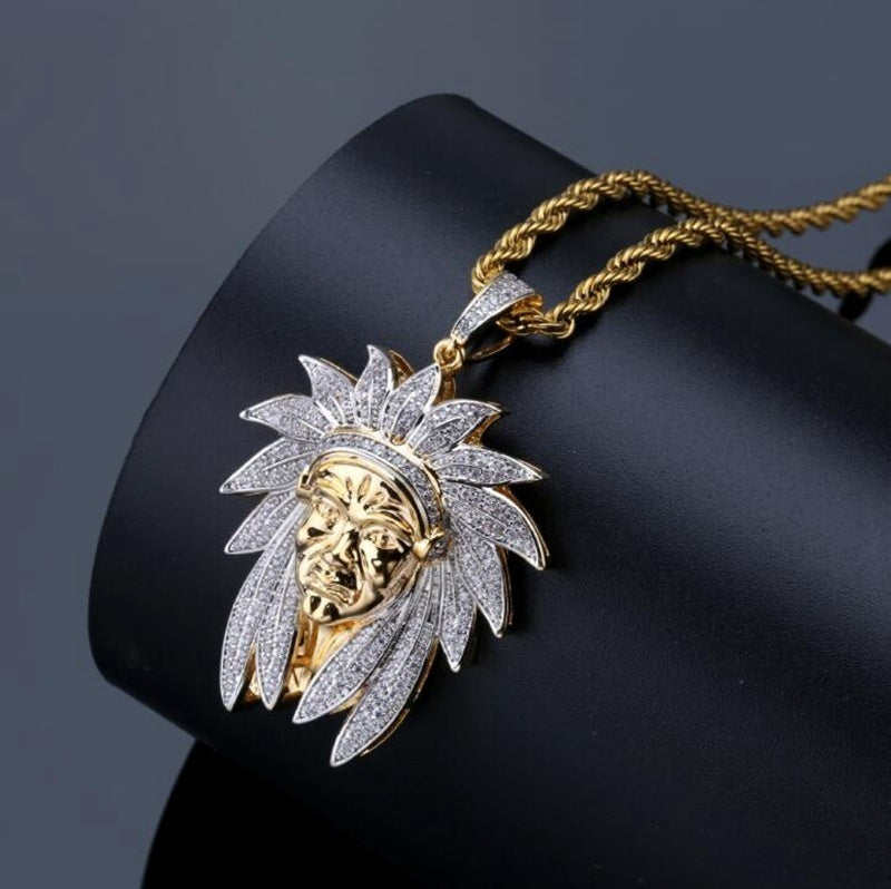 Indian Headdress Pendant Jewelry Chain – Jewelry Gift Ideas — 1