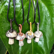 Natural Crystal Mushroom Pendant Necklace – Jewelry Gift Ideas — 8
