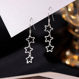 Sterling Silver Needle Hollow Earrings For Women – Gifts for Her — 4