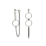 Asymmetric Geometric Ring Chain Earrings – Holiday Gift Ideas — 13