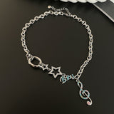 Sweet Cool Personality Note Star Necklace Female – Jewelry Gift Ideas — 3