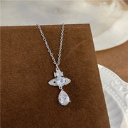 Luxury Gift Plane Full Of Diamond Saturn Necklace – Jewelry Gift Ideas — 3