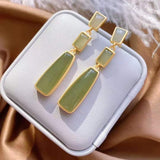 Vintage Green Fashion Geometry Earrings – Stylish Gifts — 6