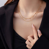 Double-layer Star Diamond Necklace For Women – Jewelry Gift Ideas — 8