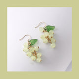 Cute Purple Grape String Earrings – Stylish Gifts — 2